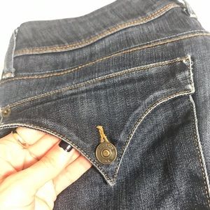 HUDSON Dark Wash Collin Flap Skinny Jeans